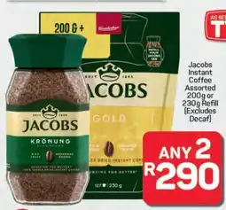 Pick n Pay Hypermarket Jacobs Instant Coffee offer