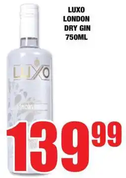 Boxer LUXO LONDON DRY GIN 750ML offer