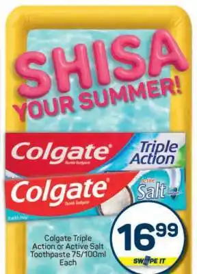 Pick n Pay Colgate Triple Action or Active Salt Toothpaste offer