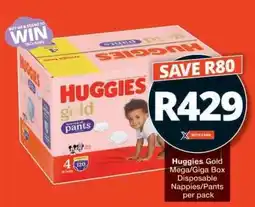 Checkers Huggies Gold Mega/Giga Box offer