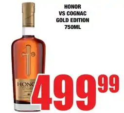 Boxer HONOR VS COGNAC GOLD EDITION 750ML offer