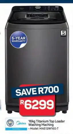Pick n Pay Hypermarket 16kg Titanium Top Loader Washing Machine offer