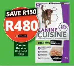 Checkers Canine Cuisine Dog Food 10kg offer