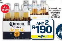 Pick n Pay Hypermarket Corona Extra or Cero Non-returnable Bottles offer