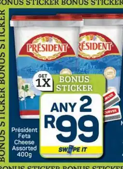 Pick n Pay Hypermarket President Feta Cheese Assorted 400g offer