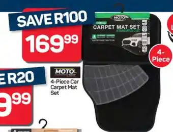 Pick n Pay Hypermarket 4-Piece Car Carpet Mat Set offer