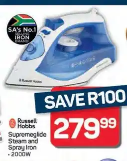 Pick n Pay Hypermarket Russell Hobbs Supremeglide Steam and Spray Iron offer