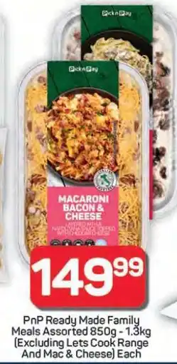 Pick n Pay Hypermarket PnP Ready Made Family Meals offer