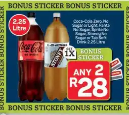 Pick n Pay Hypermarket Coca-Cola, Fanta, Sprite, Stoney, Tab Soft Drink offer