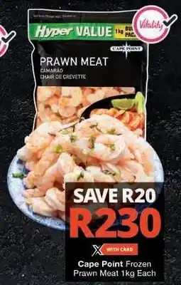 Checkers Cape Point Frozen Prawn Meat 1kg offer