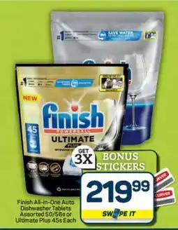 Pick n Pay Hypermarket Finish All-in-One Auto Dishwasher Tablets offer