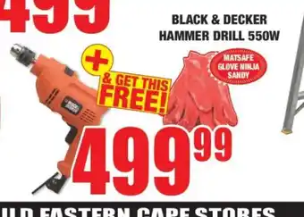 Boxer BLACK & DECKER HAMMER DRILL 550W offer