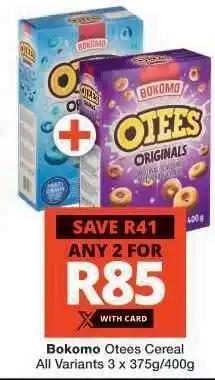 Checkers Bokomo Otees Cereal offer