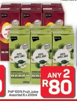 Pick n Pay Hypermarket PnP 100% Fruit Juice Assorted 6 x 200ml offer
