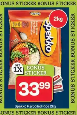 Pick n Pay Hypermarket Spekko Parboiled Rice 2kg offer