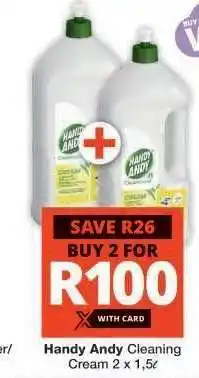 Checkers Handy Andy Cleaning Cream 2 x 1.5L offer