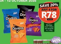 Checkers DORITOS CORN CHIPS offer