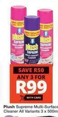 Checkers PLUSH SUPREME MULTI-SURFACE CLEANER offer