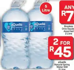 Pick n Pay Hypermarket aQuelle Natural Spring Water Still 5 Litre offer
