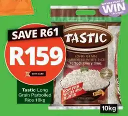 Checkers Tastic Long Grain Parboiled Rice 10kg offer