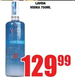 Boxer LAVIDA VODKA 750ML offer