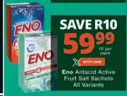 Checkers ENO ANTACID ACTIVE FRUIT SALT SACHETS offer