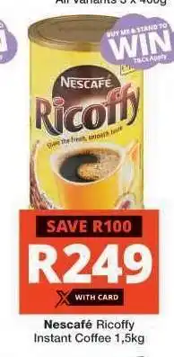 Checkers NESCAFÉ Ricoffy Instant Coffee offer
