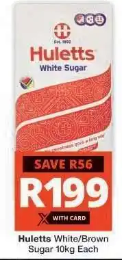 Checkers Huletts White/Brown Sugar 10kg offer