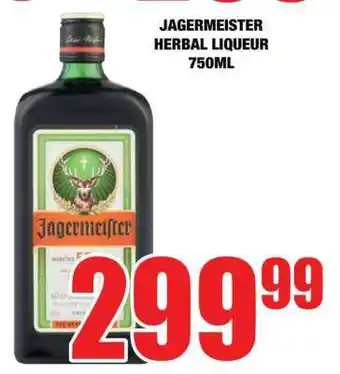 Boxer Jagermeister Herbal Liqueur 750ml offer