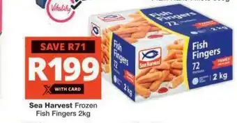 Checkers Sea Harvest Frozen Fish Fingers 2kg offer