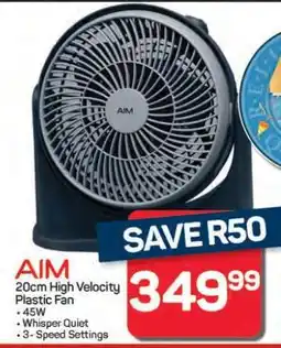 Pick n Pay Hypermarket AIM 20cm High Velocity Plastic Fan offer