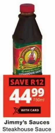 Checkers Jimmy's Sauces Steakhouse Sauce offer