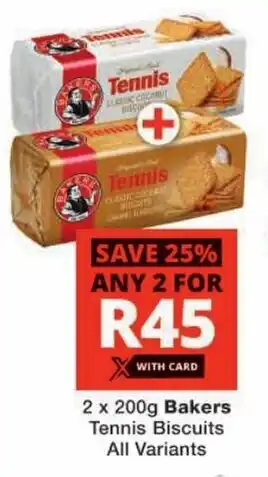 Checkers Bakers Tennis Biscuits All Variants offer