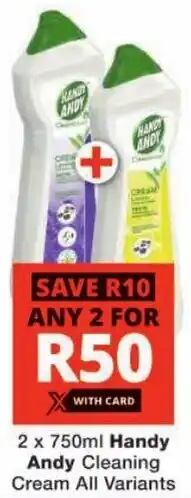 Checkers Handy Andy Cleaning Cream All Variants offer