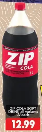 Shoprite Zip cola soft drink all variants offer