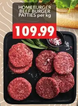Shoprite Homeburger beef burger patties offer