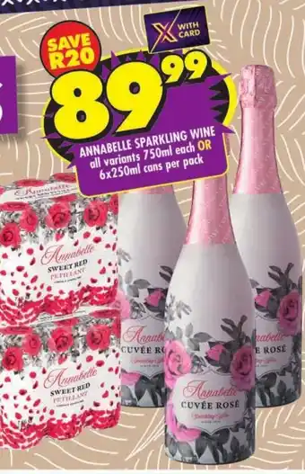 Shoprite Annabelle sparkling wine offer