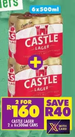 Shoprite Castle lager cans offer