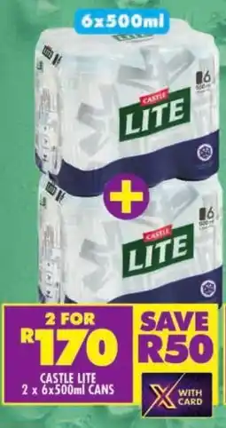 Shoprite Castle lite cans offer