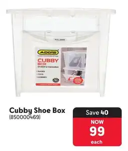Makro Addis Cubby Shoe Box offer