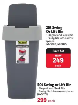 Makro Addis Swing Or Lift Bin offer