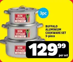 Usave Buffalo aluminium cookware set offer
