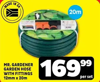 Usave Mr. gardener garden hose with fittings offer