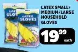 Usave Latex small/ medium/ large household gloves offer