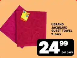 Usave Ubrand jacquard guest towel offer