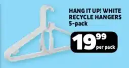Usave Hang it up! white recycle hangers offer