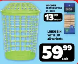 Usave Linen bin with lid offer