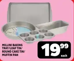 Usave Millini baking tray/ loaf tin/ round cake tin/ muffin pan offer
