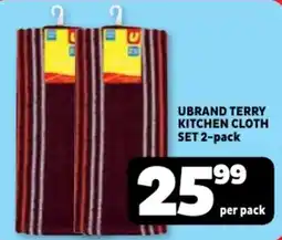 Usave Ubrand terry kitchen cloth set offer