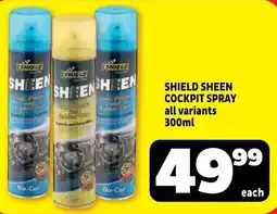Usave Shield sheen cockpit spray offer